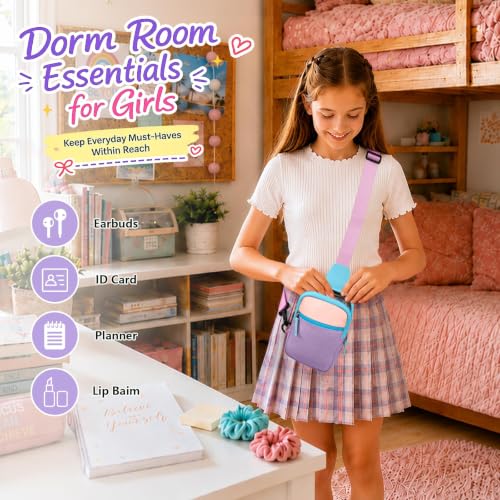 Cotmcor Girls' Colorblock Crossbody Sling Bag w/ Adjustable Strap (Select Colors) - image 3
