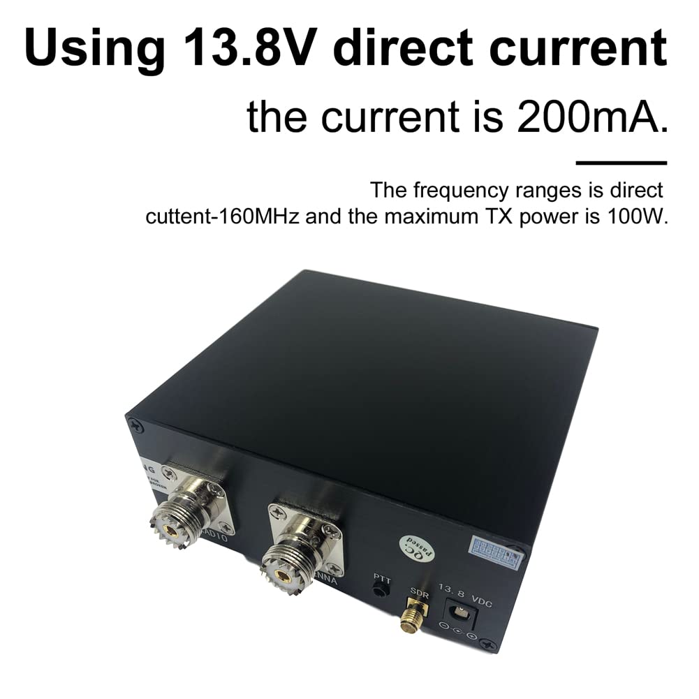 Karlak 160 100 W stop aluminium przenośny transmiter SDR, przełącznik radiowy, antena Sharer, praktyczne akcesorium do urządzeń sygnalizacyjnych