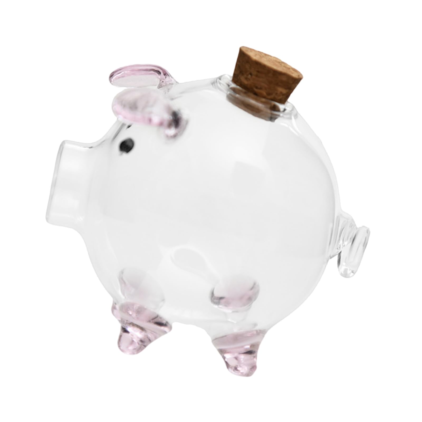 Piggy Money Jar for Savings Coin and Cash Clear Glass Piggy Box Gold Bean Storage Jar Lovrly Designing Lovely Coin Box