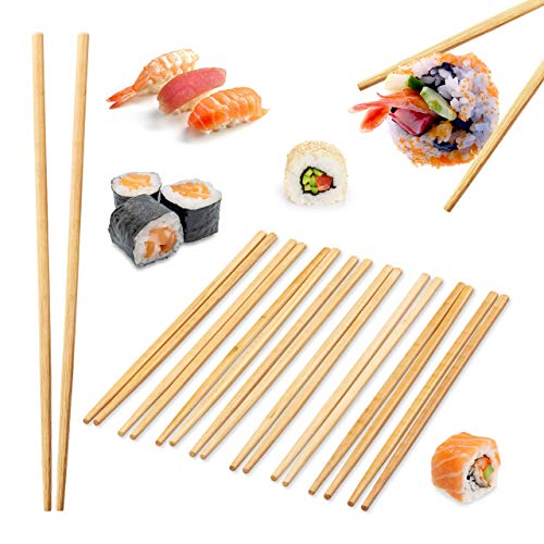 CHENKEE Bacchette Sushi,2 Paia Antiscivolo Bacchette Cinesi,Con 2