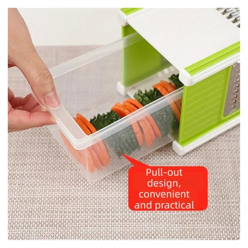 Cortador manual multiusos 5 en 1 para vegetales con contenedor miniatura 6