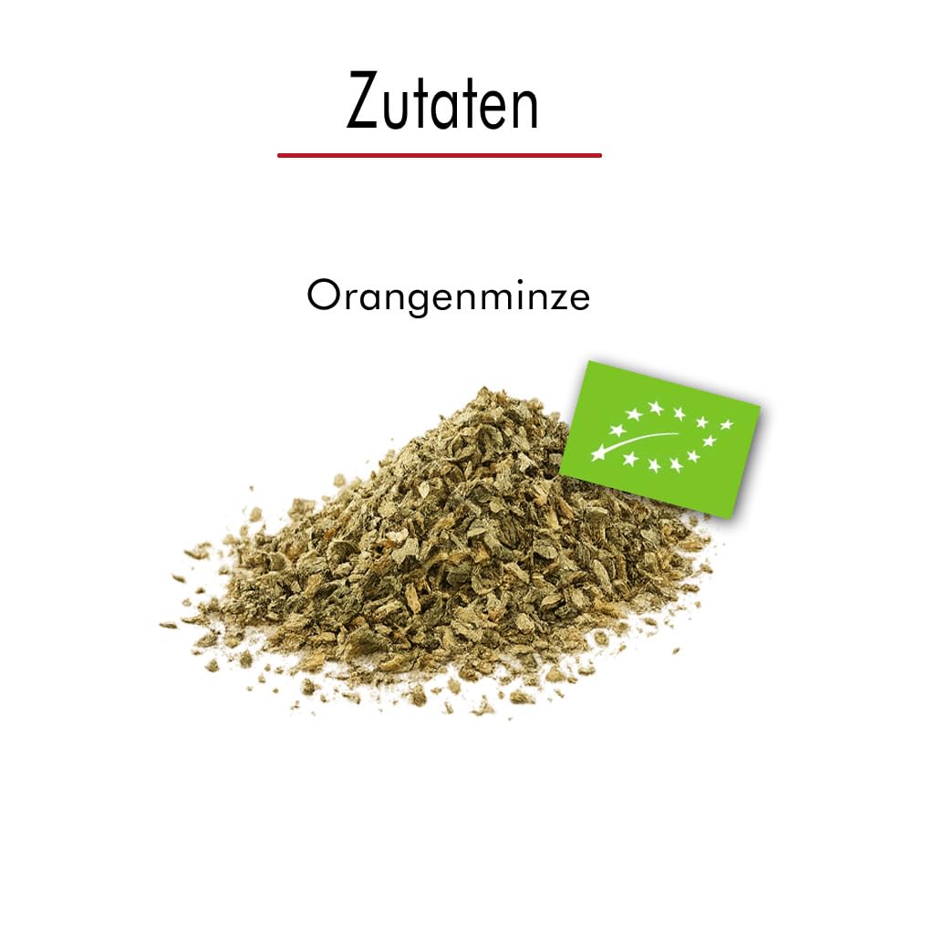 Bio Orangenminze Tee 1000 g – Großpackung Orangenminze | Quertee • Kräutertee koffeinfrei ohne Aromastoffe • Loser Minztee • Milde Zitrusnote • Naturrein • Ohne Zusätze