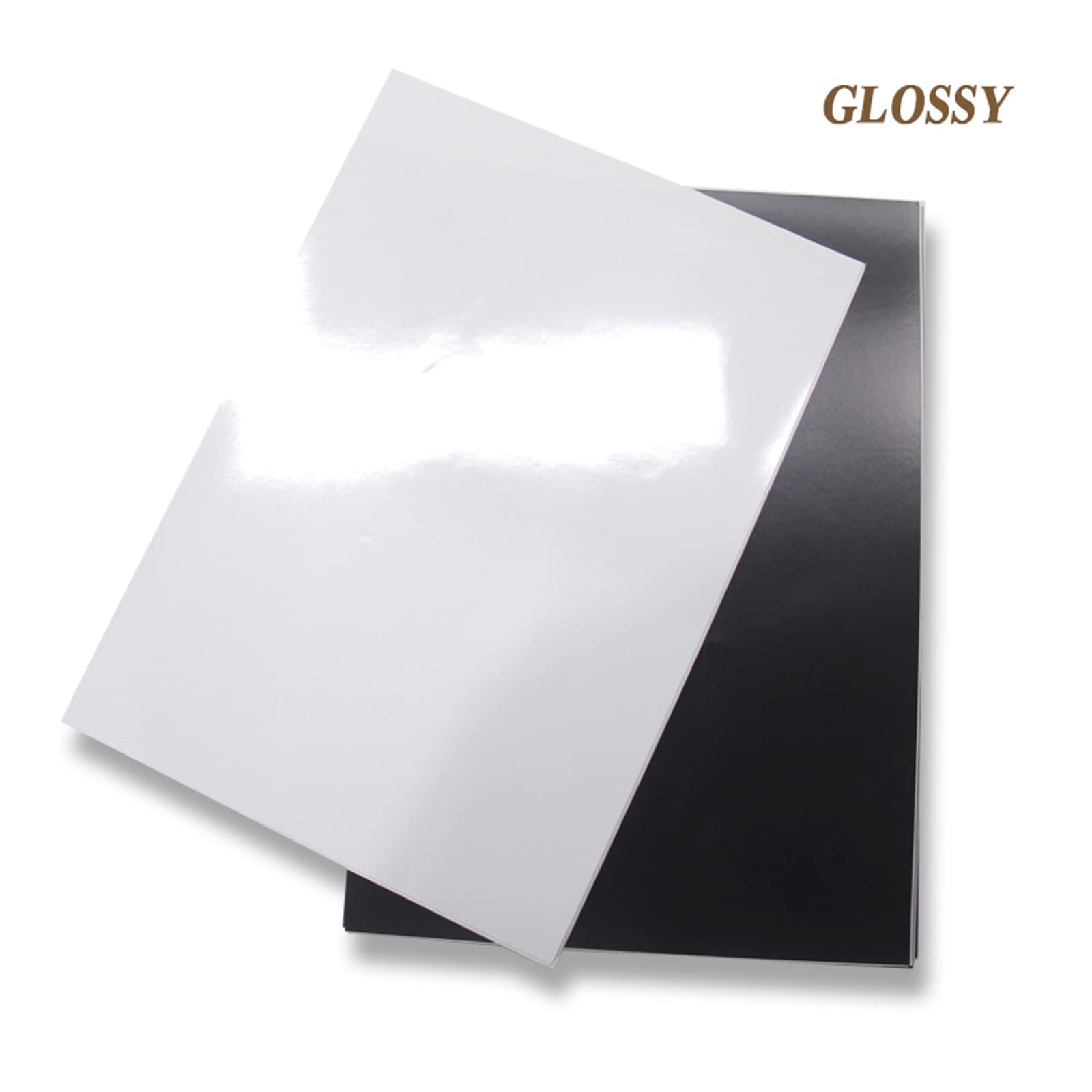 Magnetyczny papier fotograficzny A4 4R pasta magnetyczna druk atramentowy papier fotograficzny błyszczący matowy naklejki Diy magnes na lodówkę Lucky (Color : Glossy A4 10 sheets)