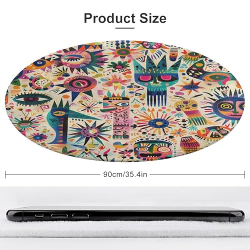 Alfombra pequeña lavable de cocina con patrones estampados para comedor 4