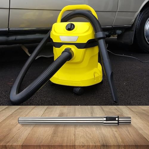 Cloudpower Verstellbares Verlängerungsrohr für Kärcher für WD2 WD3 WD4 WD5 für NT18/NT20/NT25/NT30/NT38, Teleskop-Verlängerungsrohr, Edelstahl-Saugstangenrohr