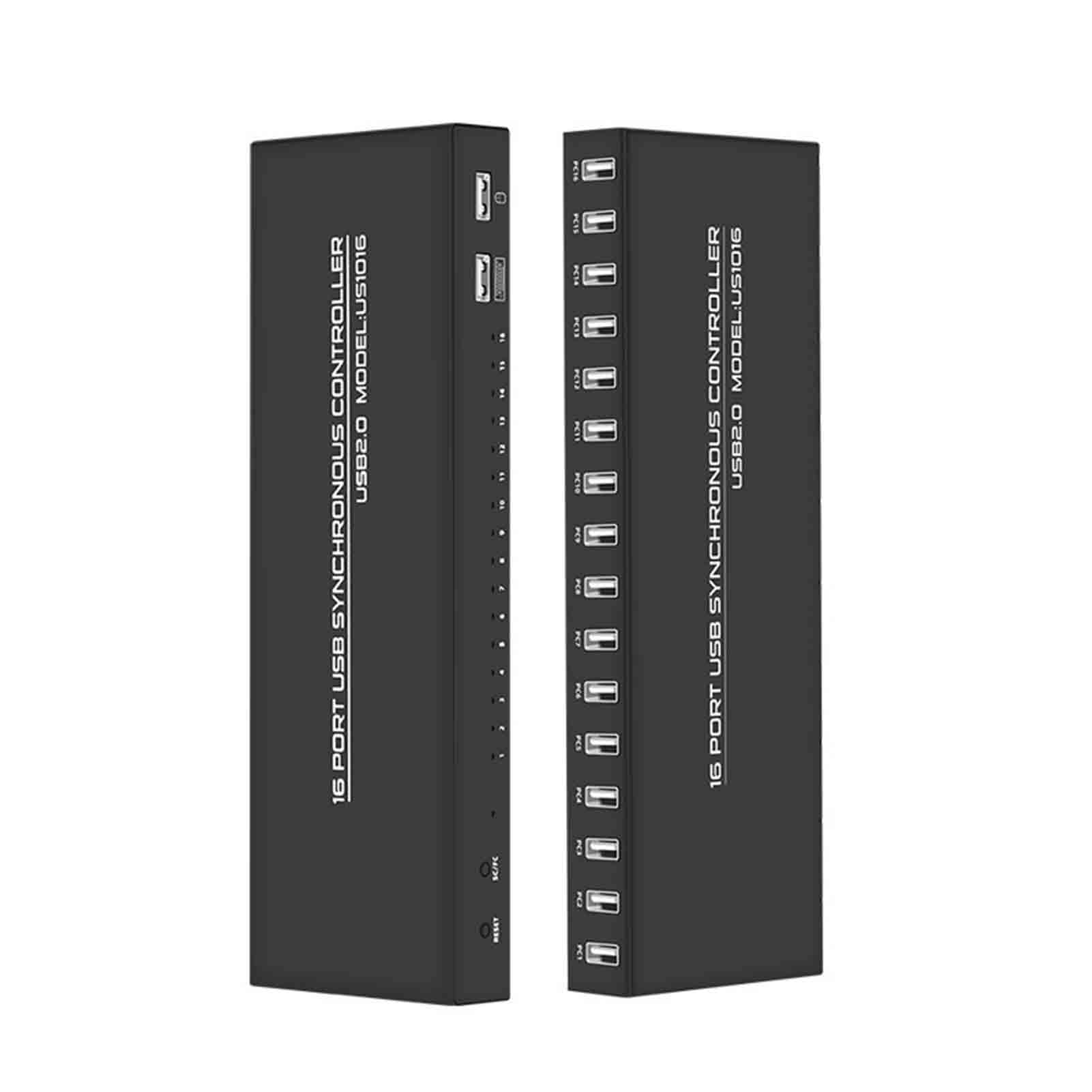 Synchronizator USB, który umożliwia udostępnianie myszy i klawiatury przez wiele komputerów (stacjonarnych i laptopów)