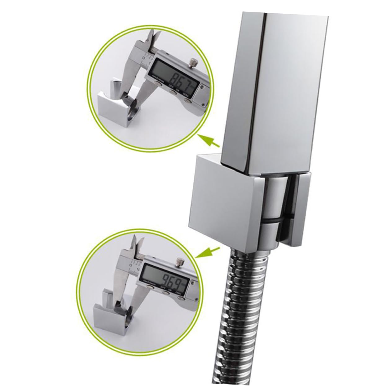 Mikikit 3-teilige Duschbefestigung Wasserhahnhalterung Aus Metall Wandhalterung Duschhalter Duscharmhalterung Rostige Handbrausehalterung Für Badezimmer Einfache Installation