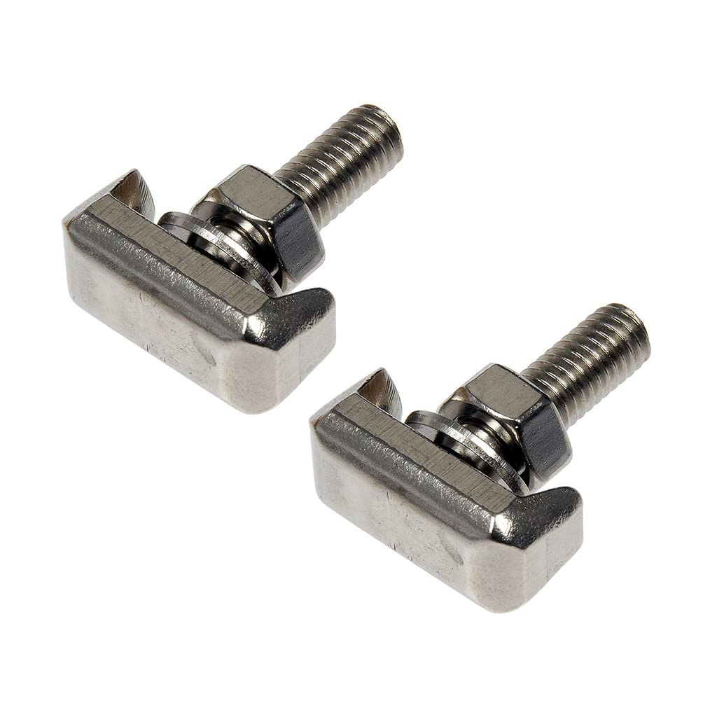 2X 19116852 Battery Terminal T-Bolt for W/Nut & Washer Stainless Steel Battery Cable Tensioner Bolt Fit for Cable Tensioner and Nut