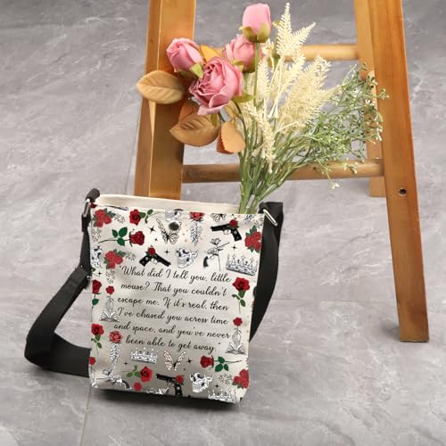 VAMSII Haunting Inspired Gift Run Little Mouse Lover Crossbody Bag Smut Book Reader Fans Gift Dark Romance Gift3