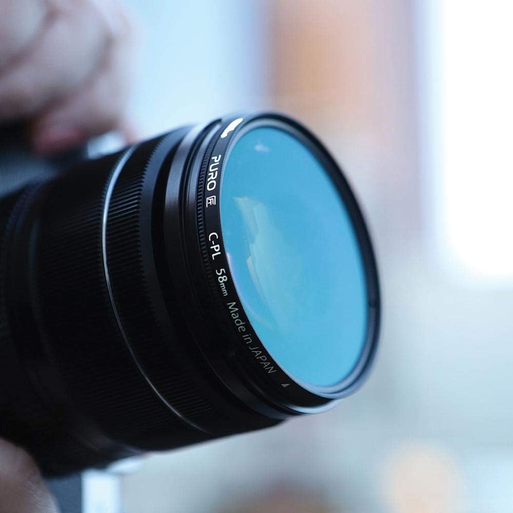 Amazon.com: Kenko Puro 廣角超薄戒指40.5 公釐多塗層圓形偏光濾鏡,中