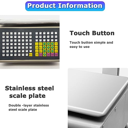 Báscula Digital Comercial con Impresora y Pantalla LCD miniatura 4