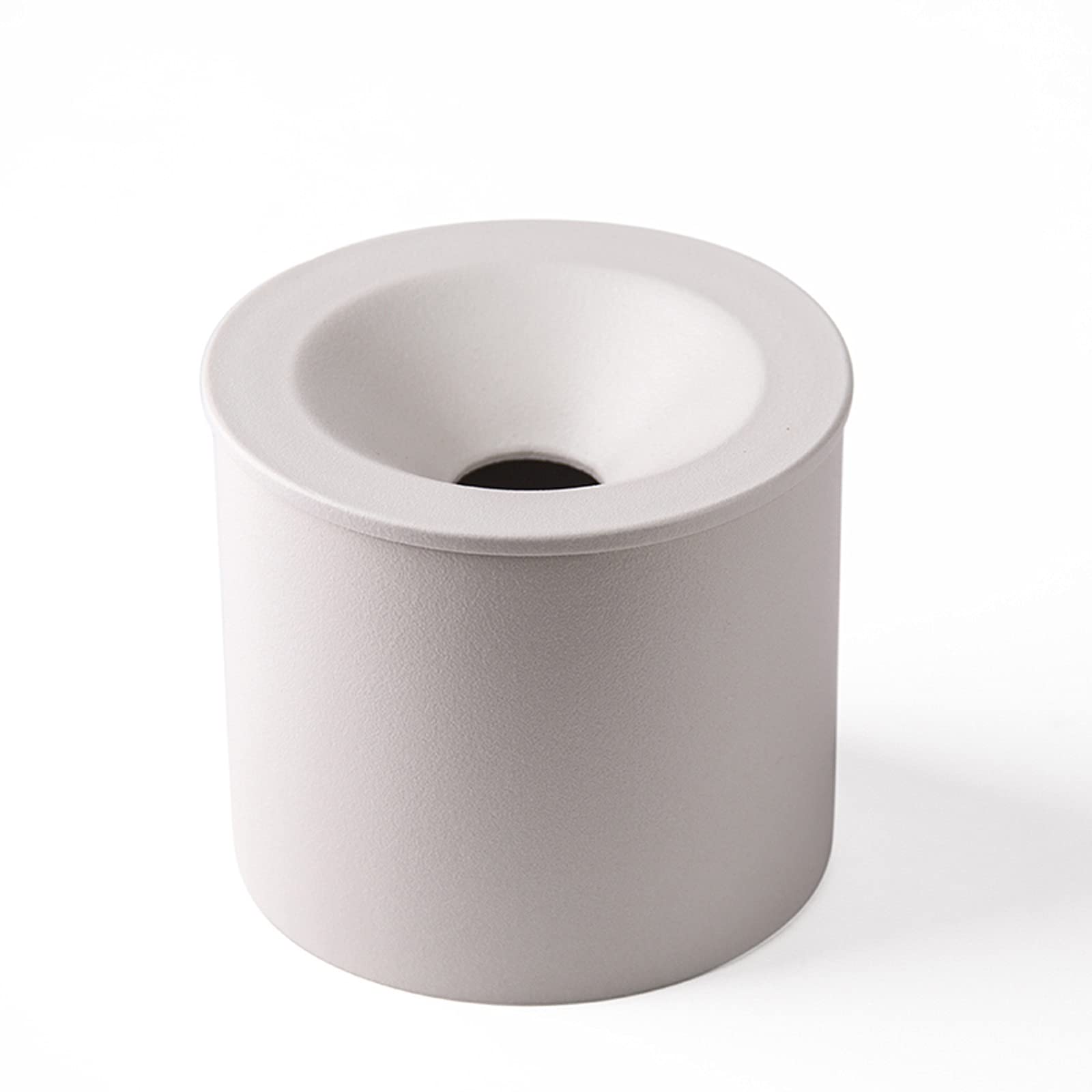 ashtray, Desktop Ashtray Ceramic with Lid Windproof Funnel Large Office Atmosphere Simple(A)