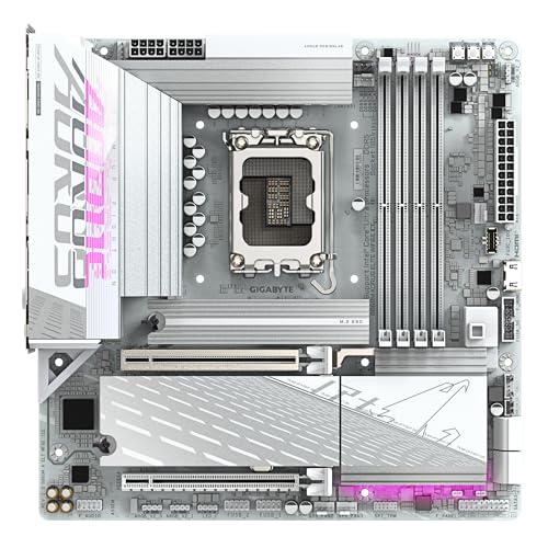 GIGABYTE B860M AORUS ELITE WF6E ICE Scheda madre - CPU Intel Core Ultra, VRM a 12+1+2+1 fasi, fino a 9200MHz DDR5, 1xPCIe 5.0 + 2xPCIe 4.0 M.2, LAN 2,5 GbE, WIFI 6E, USB 4 - Scheda madre - Immagine 1