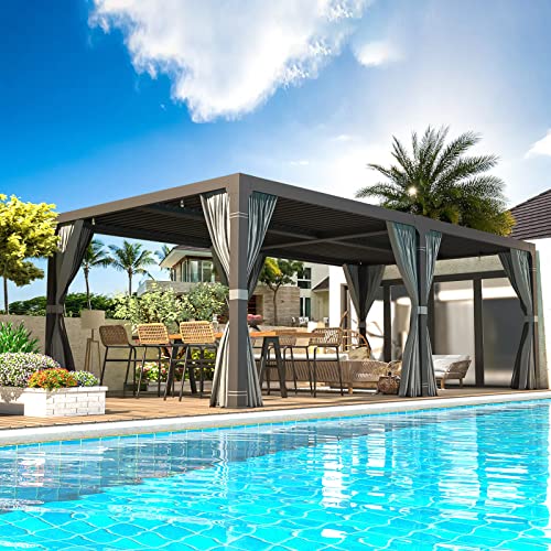 EROMMY 10x20 Extra-Long Pergola
