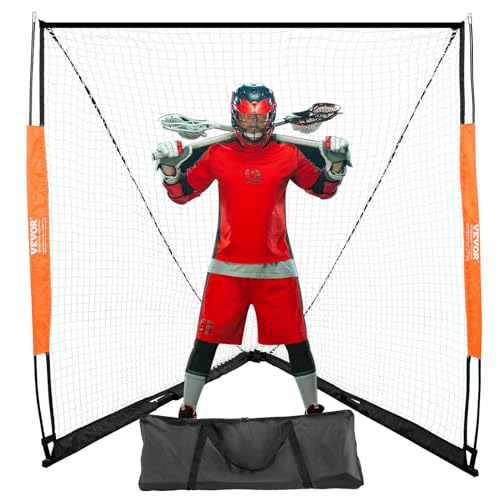 Vevor LACROSSE GOAL 6 X 6IN BXK Lacrosse Goal, 6' X 6' Lacrosse Net, Portable Lacrosse Goal With Carry Bag, Fiberglass Rod Backyard Lacrosse Training Equipment, Easy Setup Collegiate Goal, Perfect For Youth Adult Training thumb #10