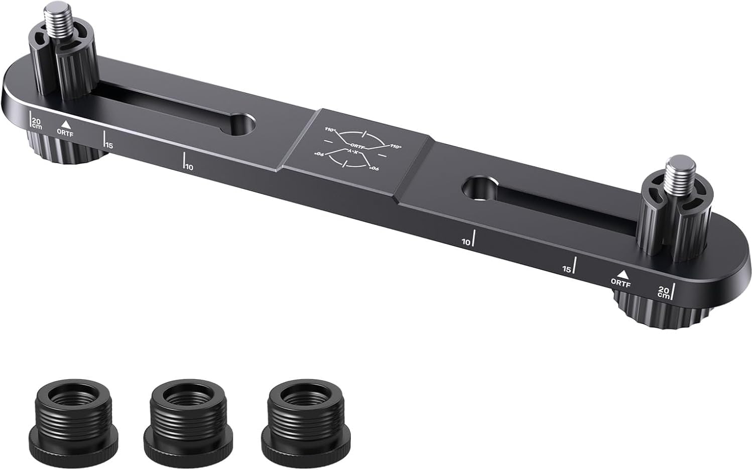 Barre d'espacement stéréo pour microphone pour fixer deux micros