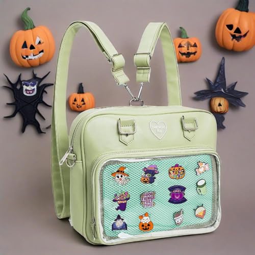 Ita Bag Crossbody Handbags Kawaii Shoulder Purse Square Backpack with Insert Anime Pins Display