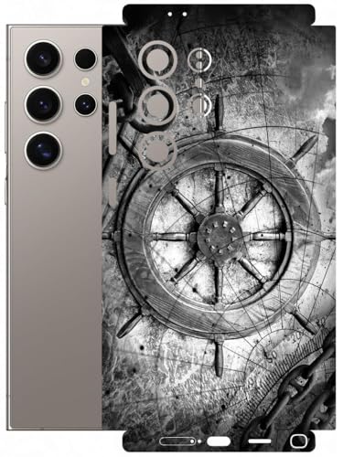 Image of AtOdds - Full Body Back Screen Guard Protector Film - Lamination Wrap Skin Sticker Compatible with Samsung Galaxy S24 Ultra | Scratchproof Matte Finish (Voyage)