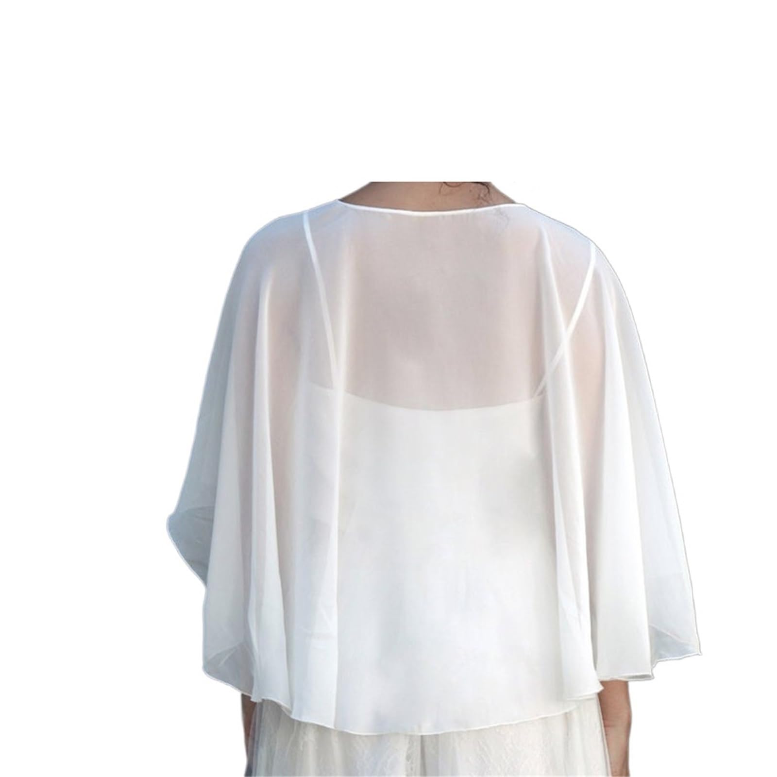 Chal de gasa para mujer, chal de gasa ligero y alto, con botones