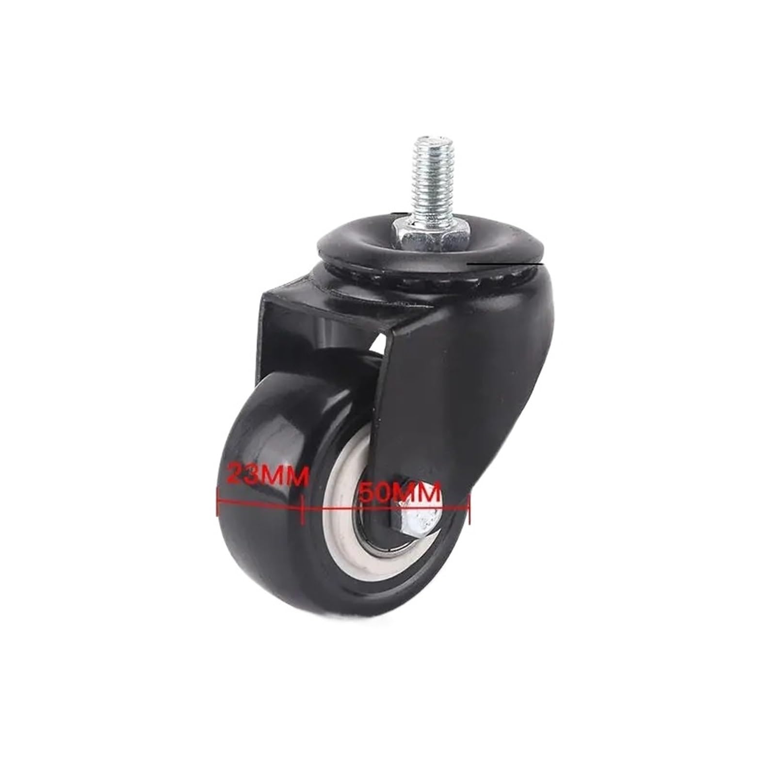 Roulette silencieuse double roulement anti-rayure pour sol fragile M10