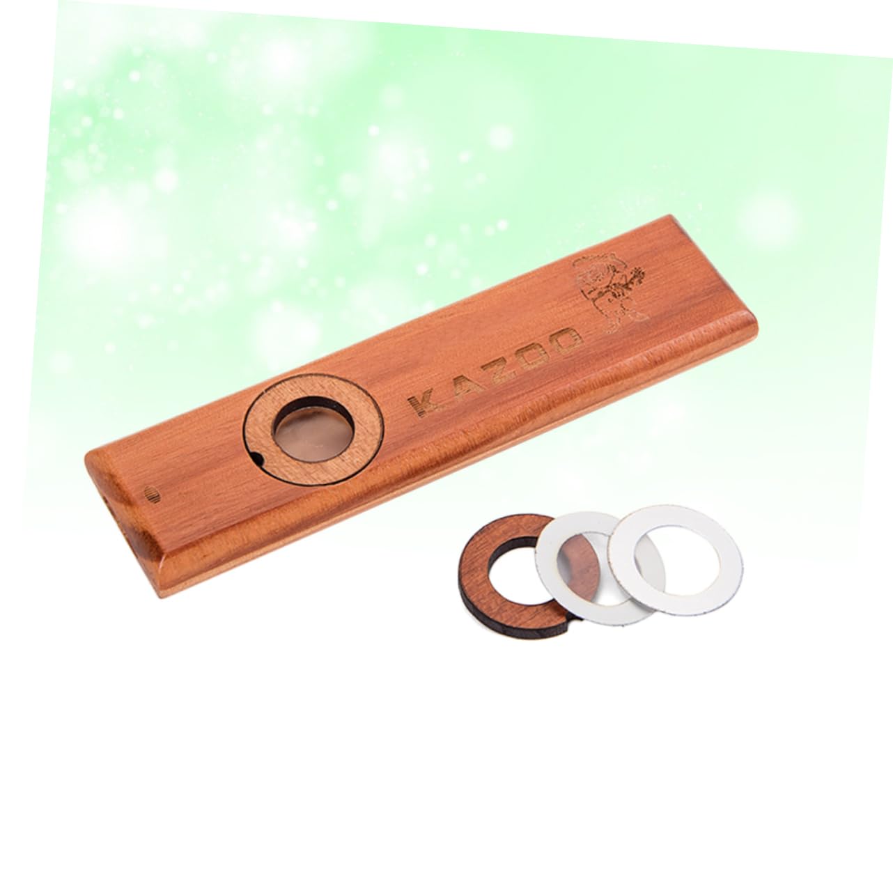 ibasenice 2stücke Holz Kazoo Flöte Für Musikinstrument Aus Holz Einfach Zu Spielen Kompatibel Mit Gitarre Und Ukulele Hellbraun Lernspielzeug Für Vorschulkinder Fördert Musikalische