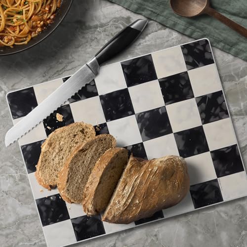 Tabla para cortar rectangular de vidrio templado 10 x 8 pulgadas miniatura 2