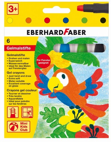 Preisvergleich Produktbild Eberhard Faber 529006 - Gelmalstifte 6er, Kartonetui