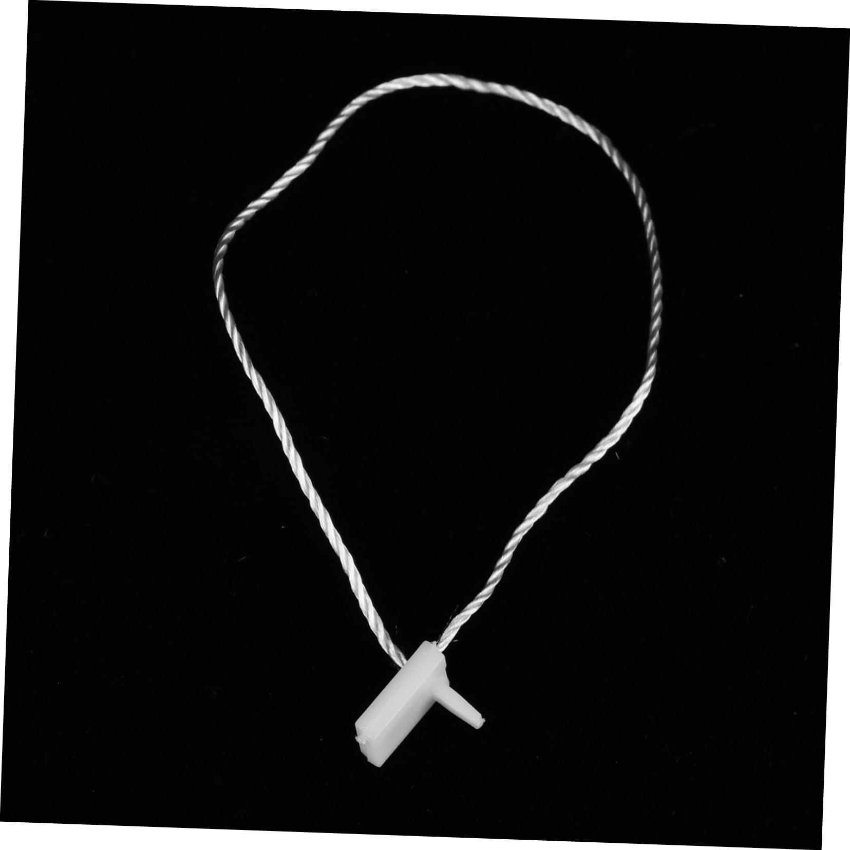 1000pcs String Accessories Tag Rope Fasteners Snap Lock Pin Hang Tag Thread Loop Fastener Hook Ties Hang Tag Cord Tag Tie Fastener Labels Hanging Rope Hang Tag Ties Rope White CHILDWEET