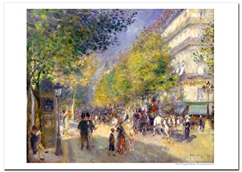 オーギュスト・ルノワール、【トリニテ広場(パリ)】、高級画集画 オーギュスト・ルノワール、【トリニテ広場(パリ)】、高級画集画