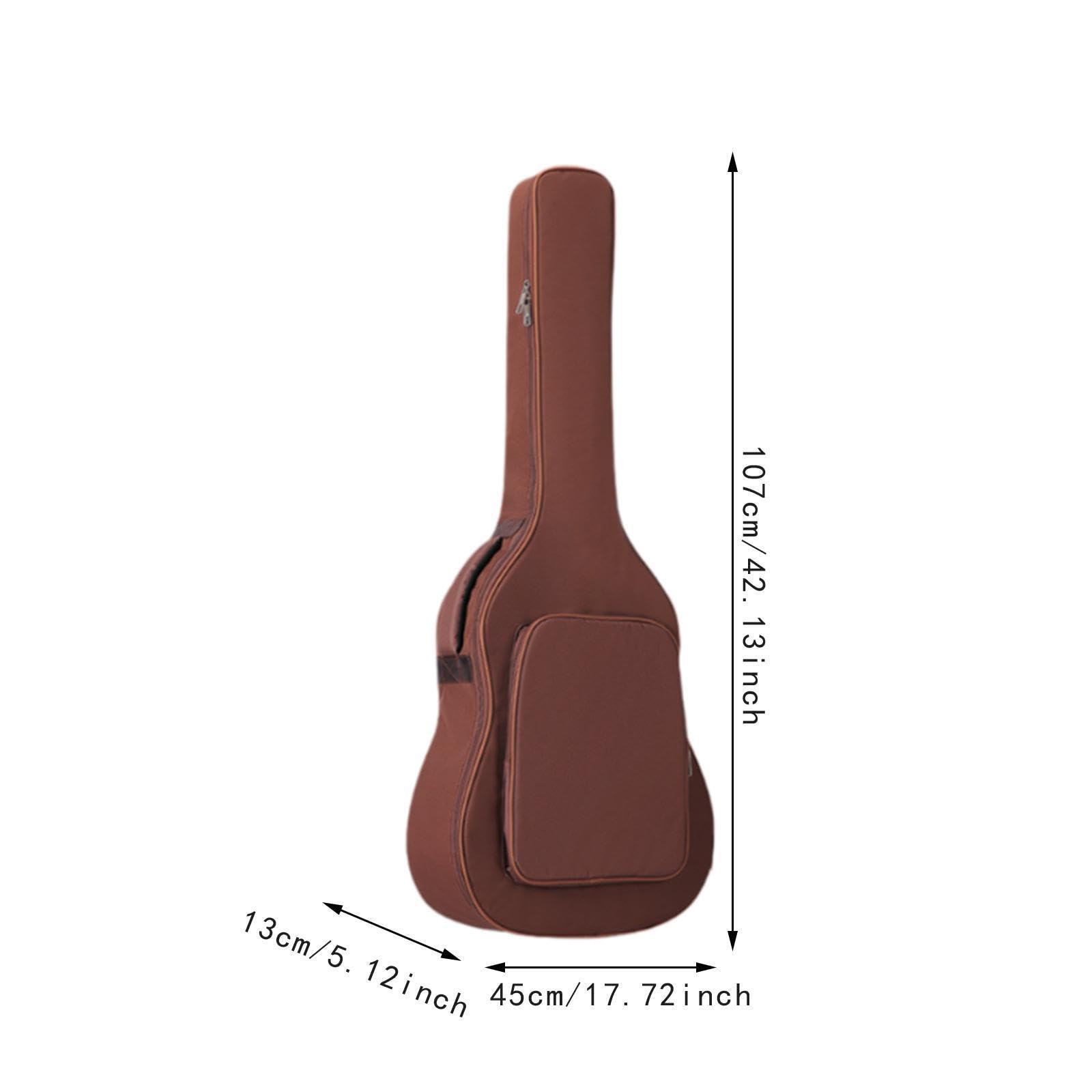 Funda duradera para guitarra eléctrica y,marrón,107x45x13cm | de 40 y 41 pulgadas.