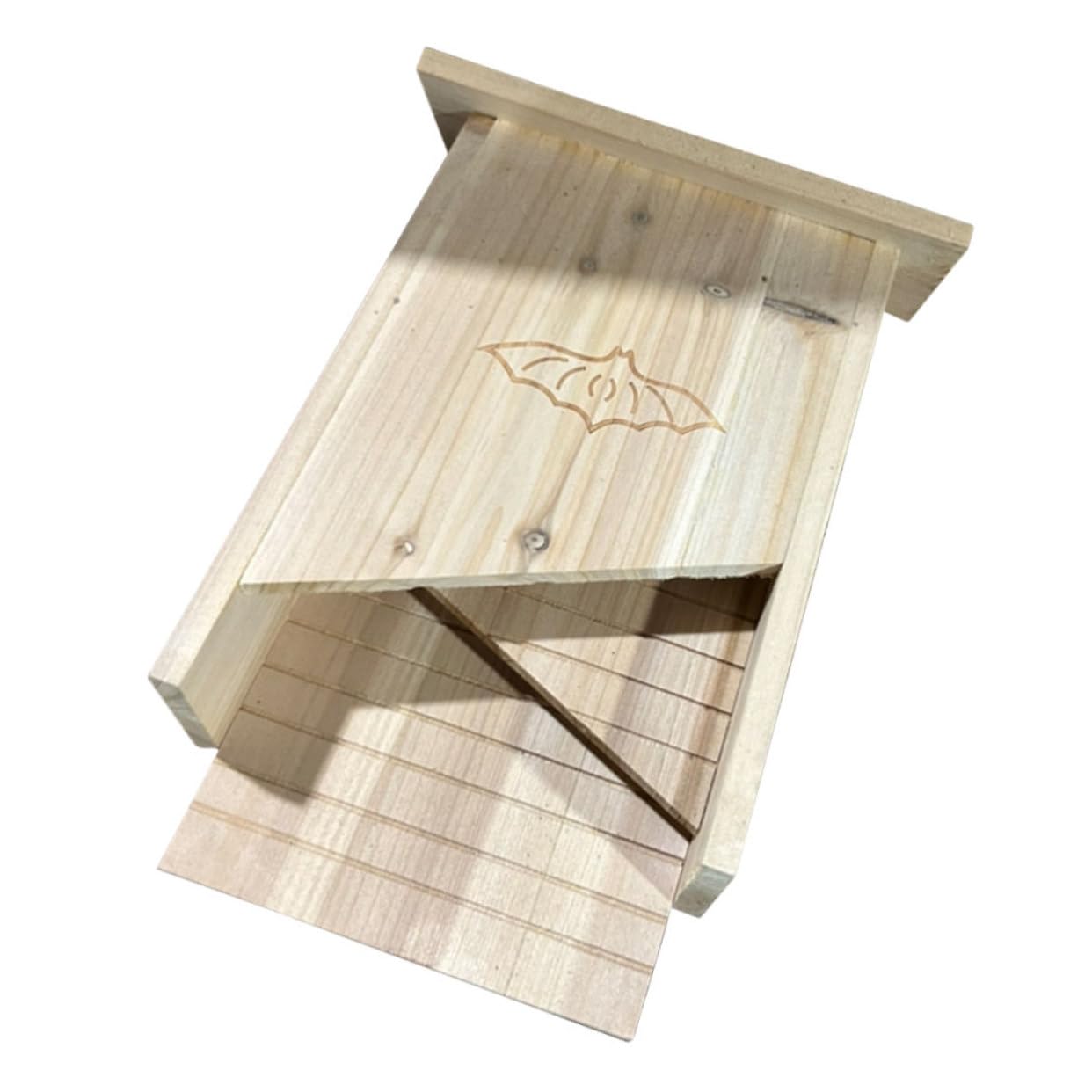 Outdoor Fledermaushaus Aus Wetterbeständiger Bat Shelter Für Garten Und Hinterhof Praktisches Nistkasten-Design Einfach Zu Transportieren Bedienen Für Tierliebhaber
