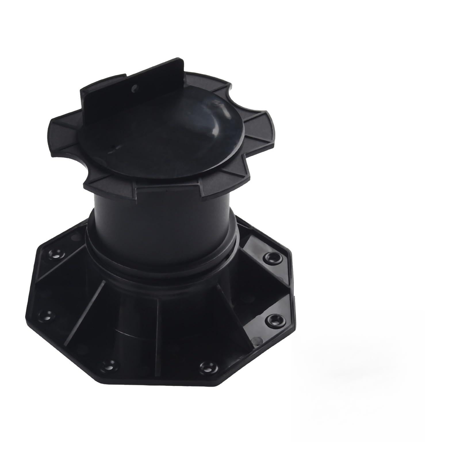 Terrassenständer, Decking Pedestal Adjustable Bracket For Terrace And Floor Heating Support Black 140-220mm