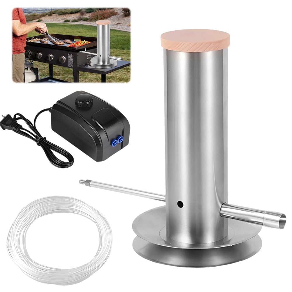 Générateur De Fumée Froide Avec Couvercle Et Pompe à Air, Fumoir électrique Portable, Granulés De Bois, Accessoire De Barbecue Pour Viande, Légumes