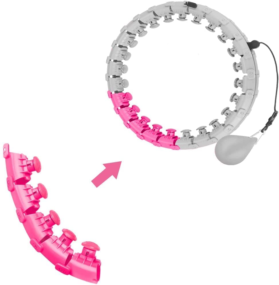 Waist hoop 5 Knots Extensions for Smart Weighted Hula Hoop Plus Size, Infinity Smart Hoola Hoop Size Adjustment Accessories for Adults Exercise Weight Loss