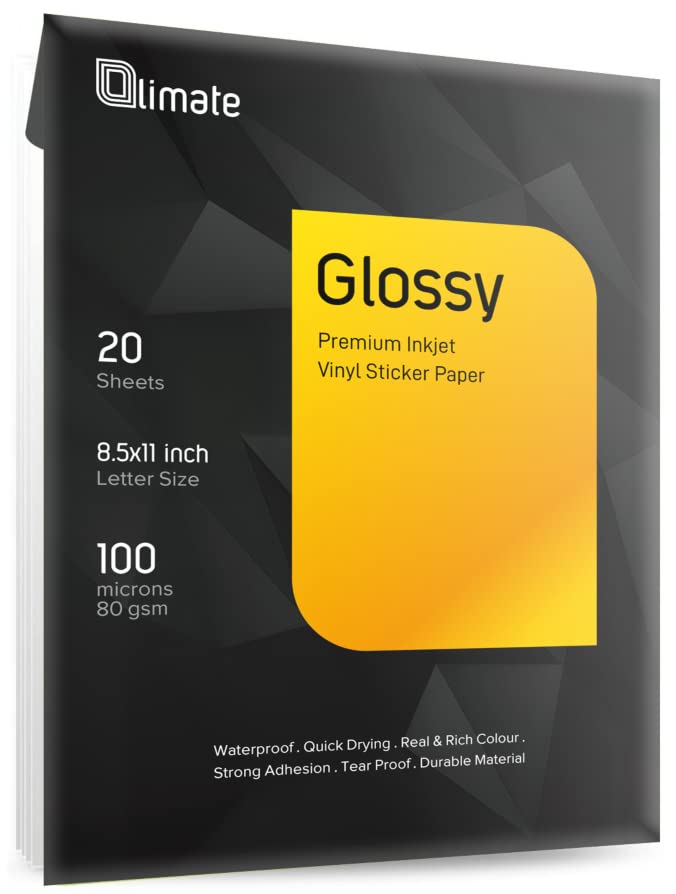 glossy cricut sticker paper