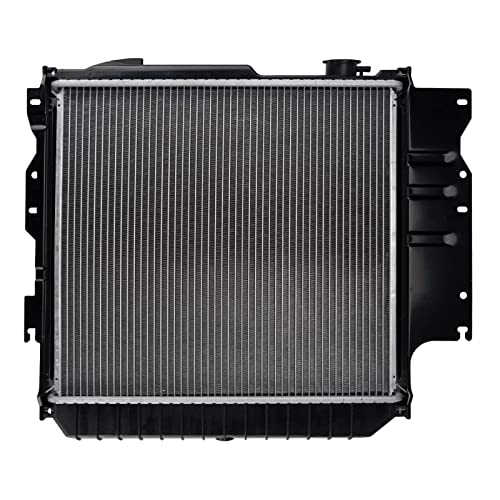 Image of KAX Radiator, CU2101 OE Style Bolt-On Aluminum Core Radiator Replacement Wrangler 1987-1995, Wrangler 1997-20062.4L 2.5L 4.0L 4.2L, with External Piping for the Oil Cooler