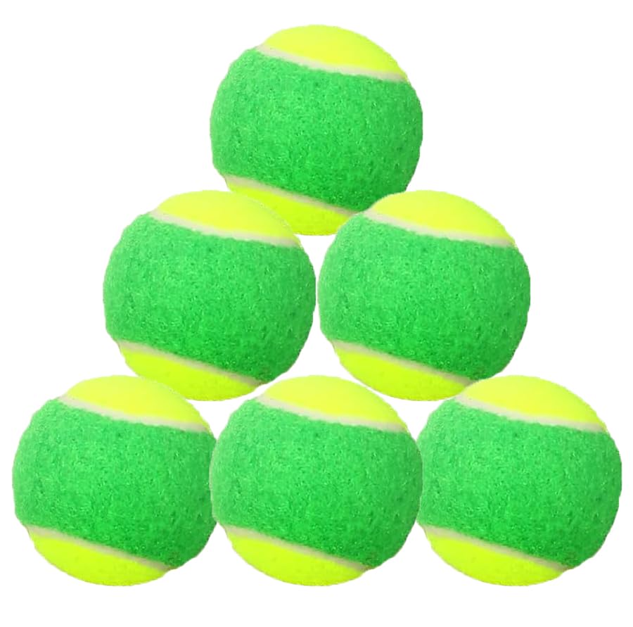 AICHUAN Tennis Balls Low Compression Stage Tennis Ball for Beginners Youth Kids Training Practicing for Easy Transport (green)