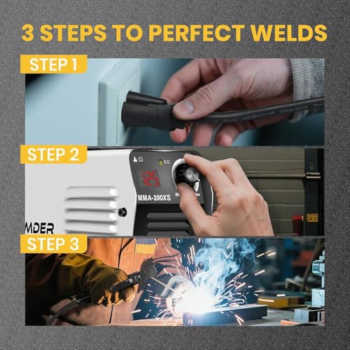 Image of SSIMDER Mini ARC Stick Welder 110V 3.55Lbs - IGBT Inverter Welding Machine Compatible with E6013 E7018 Rods for Beginners, Home DIY & Outdoor Repair