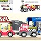 LiRiQi Holzeisenbahn Zug Elektrische, Eisenbahn Lok Kinder, Batteriebetriebener Lokomotivzug, Hohe Geschwindigkeit Spielzeug Kompatibel mit Brio Holzschienen, für Junge Mädchen