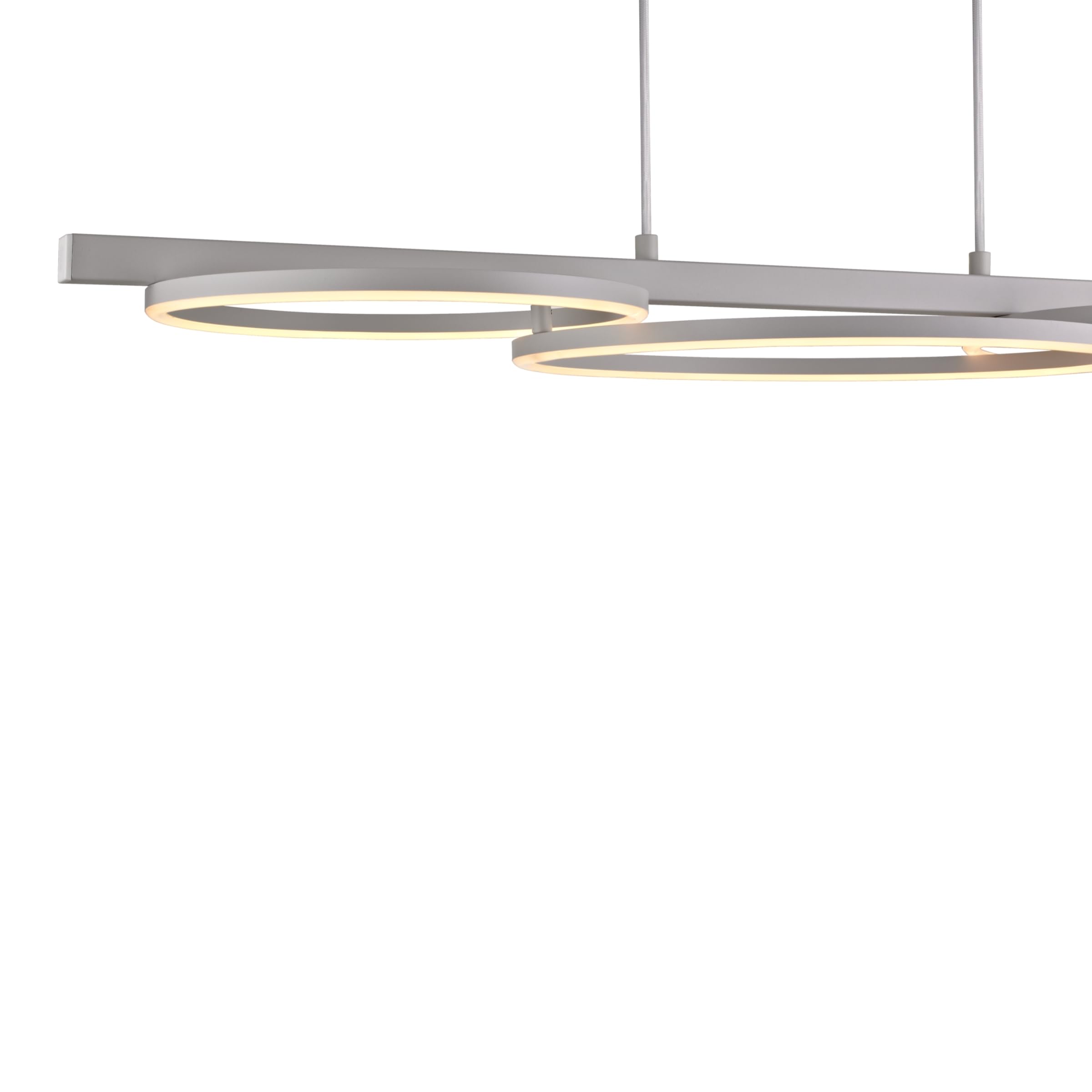 Pendelleuchte Sintra, 3-flammig Esszimmer, LED, modern, Weiß | Dimmbar, höhenverstellbar, Wohnzimmer, Küche, Design-Hängelampe, 94 cm Länge, Hängelampe aus Metall, warmweiße Lichtfarbe