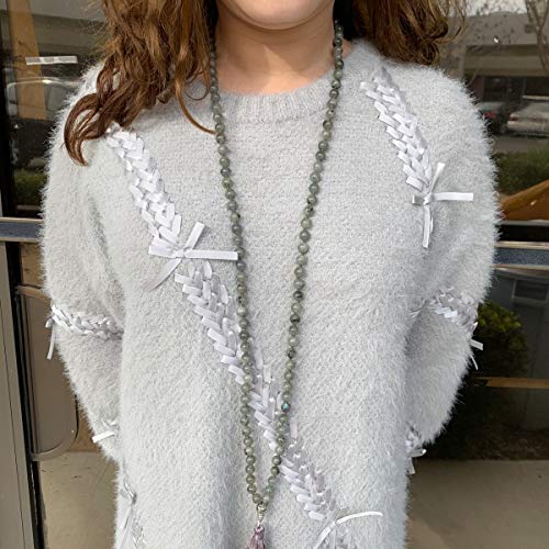 "Labradorite Mala Beads Necklace" - Image 7