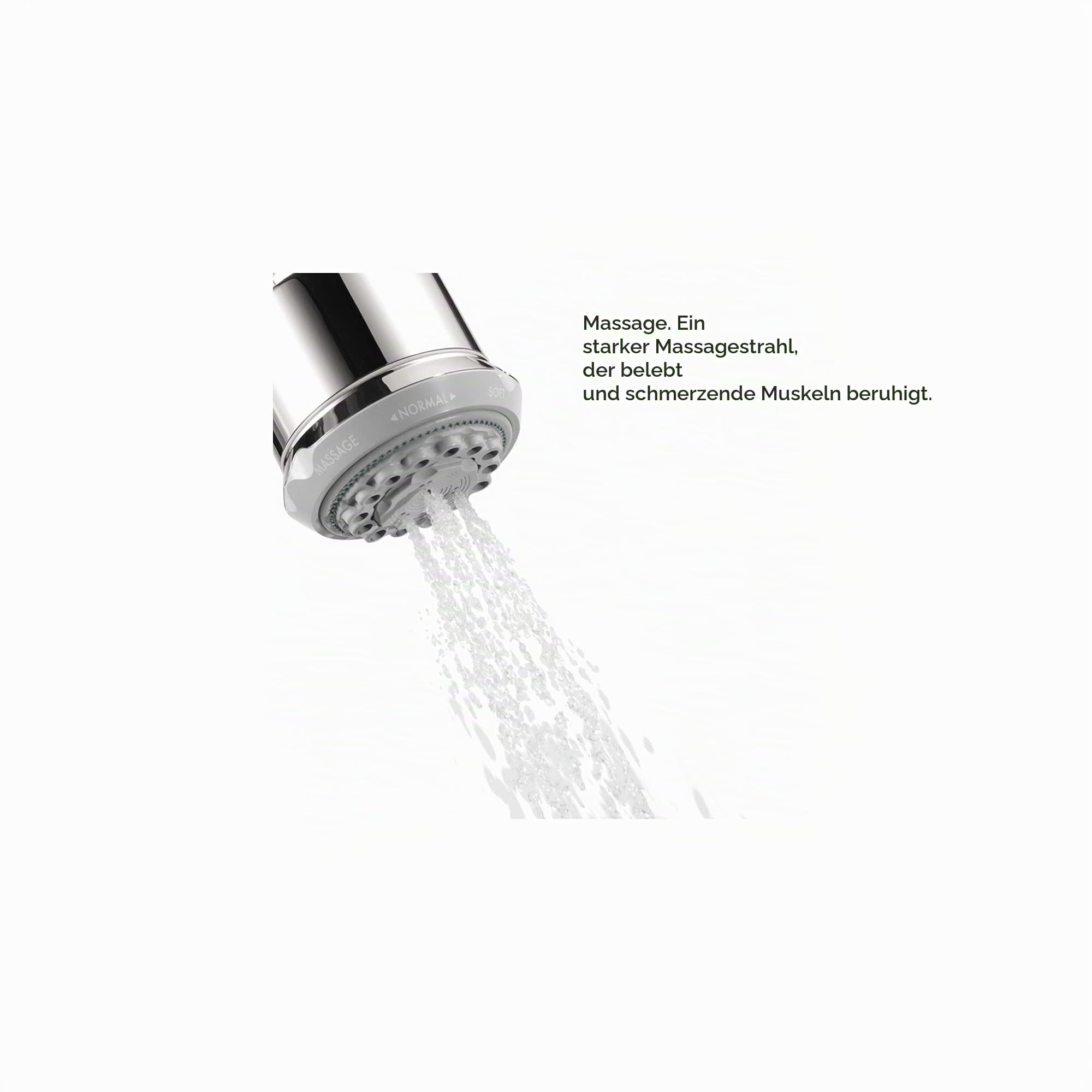 Hansgrohe HG28496001 Clubmaster Showerhead, Chrome, 4.02 x 3.54 x 3.54 inches