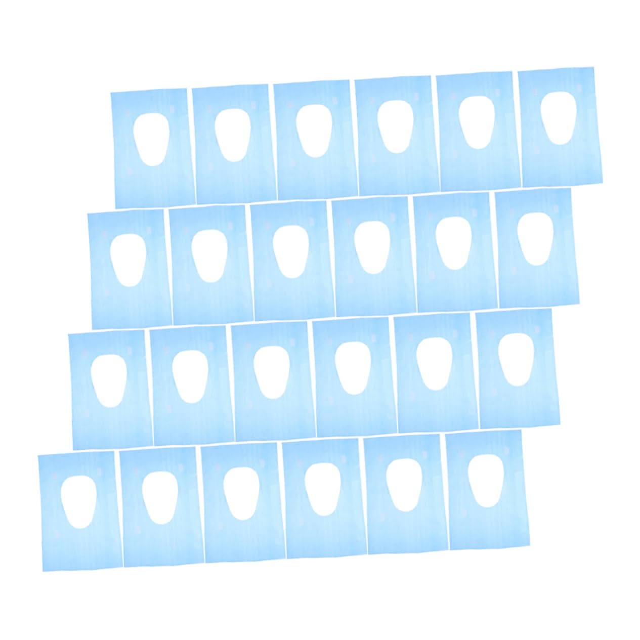 TOVINANNA Toilet Seat Cover Pad Set 30pcs Disposable Thick Waterproof for Outdoor Camping Color