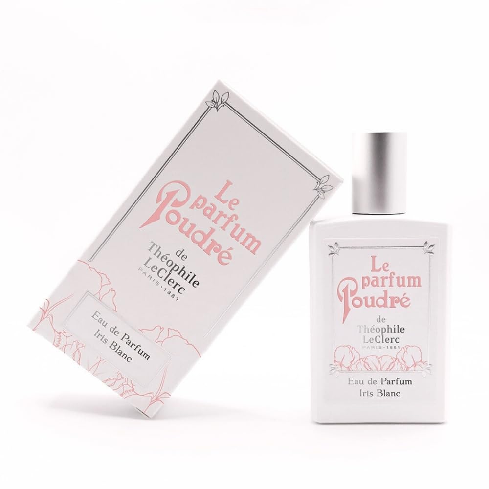 T. LeClerc – Le Parfum Poudré Frangipanier – Fleur de Frangipanier, Neroli e Vaniglia – Eau de Parfum Donna – 50 ml – Lunga tenuta – Made in France à Grasse (Iris Blanc Powder)
