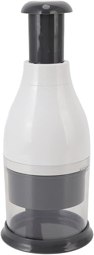 CHICIRIS Picadora manual de alimentos, picadora manual de alimentos de acero inoxidable, cortador de verduras, picadora para ajo, cebolla y nuez