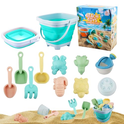 ZoneYan Sandspielzeug Set, 11Pcs Strandspielzeug Kinder, Sandkasten...