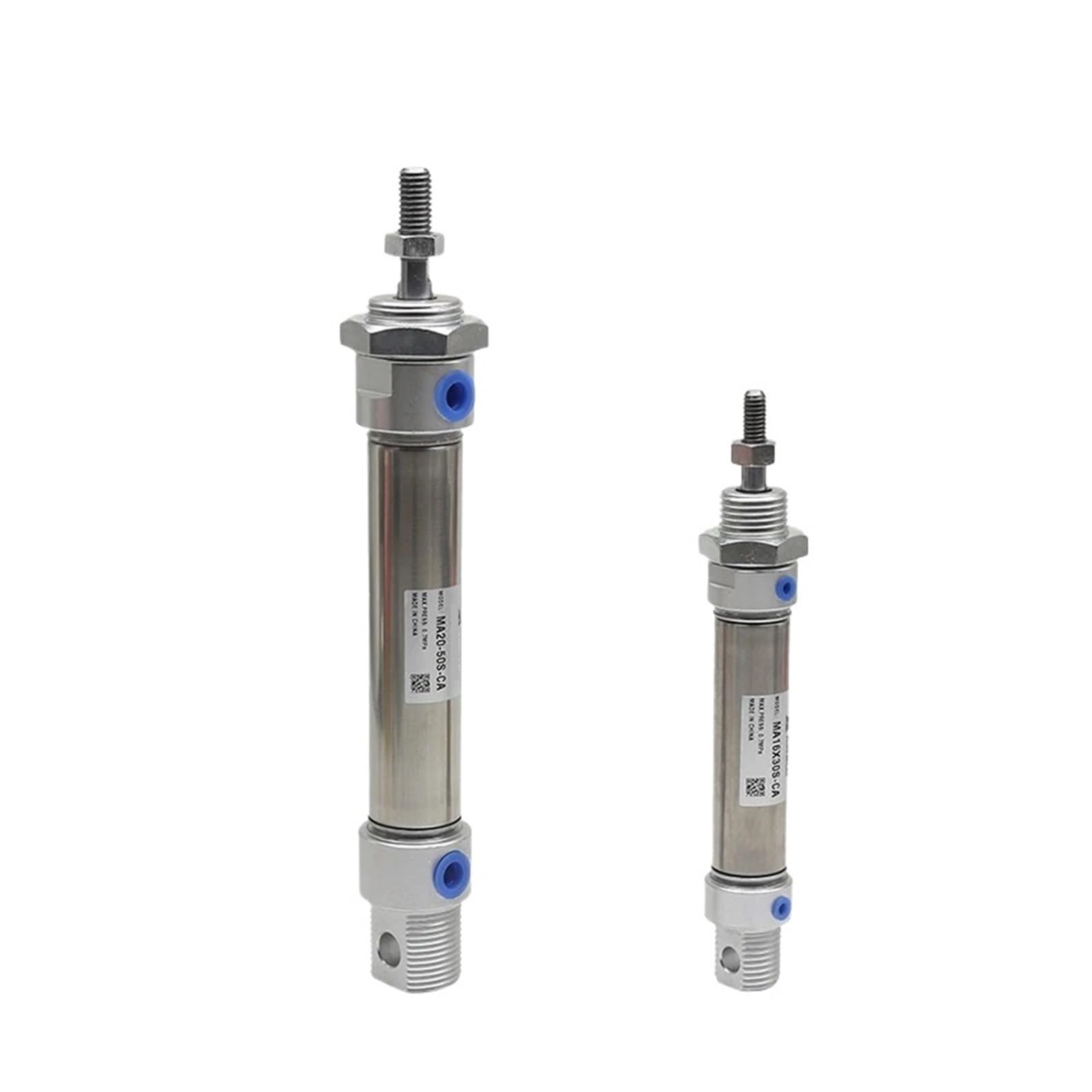 MA MA16 Pneumatischer Edelstahl * 10S Zylinder 16 mm Bohrung 10 – 300 mm S Hub Doppeleffekt Mini Rundzylinder CA-U-CM (MA16X50S, -CM Rundend-Type)