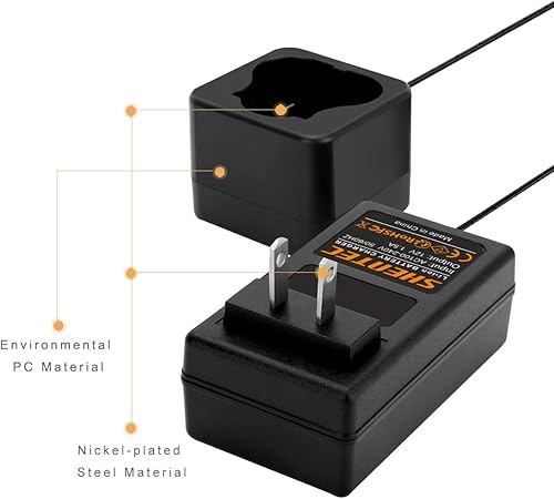 Miniatura 3 de Shentec Cargador de batería de ion de litio de 12 V compatible con Black and Decker BL1110 BL1310 BL1510 LB12 LBX12 LBXR12 Pod Style Battery no