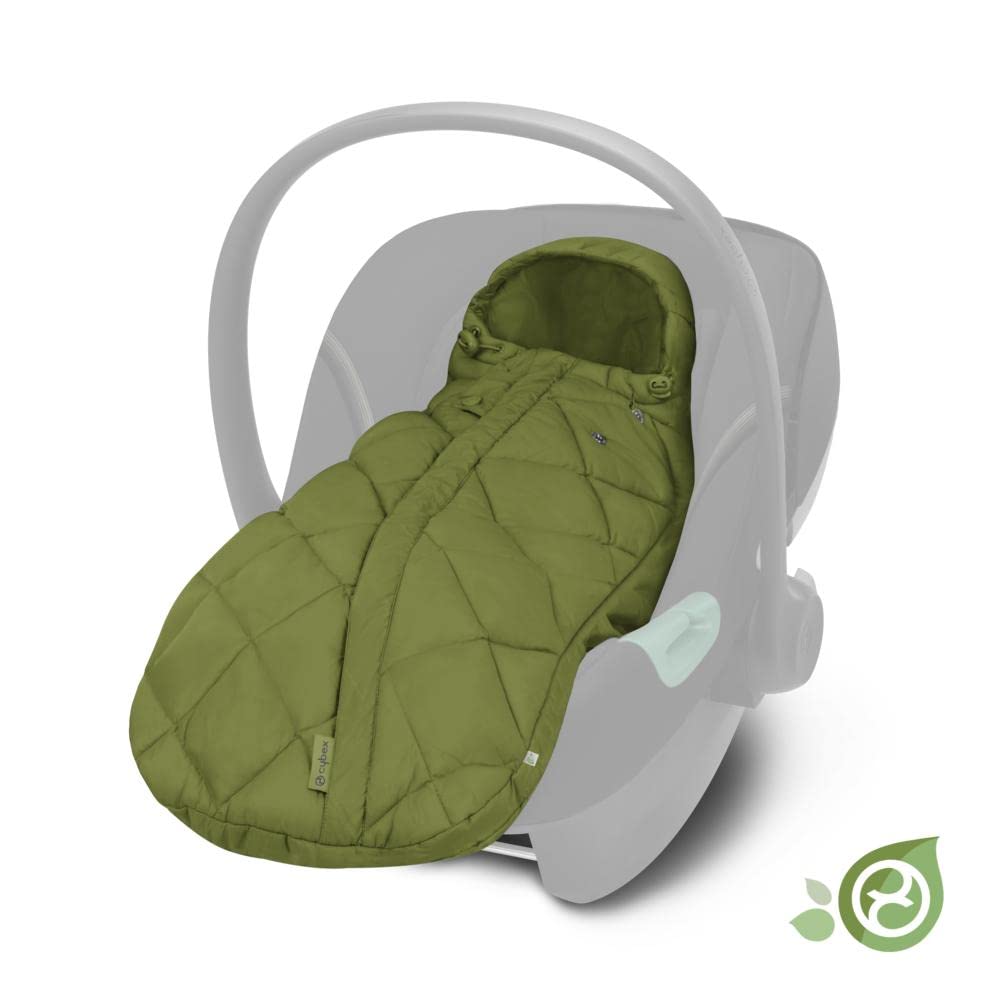 CYBEX Gold Sacco a Pelo Snøgga Mini 2, Per Seggiolini Auto, Dalla Nascita Fino a Circa 24 Mesi, TOG 4, Nature Green (Verde)