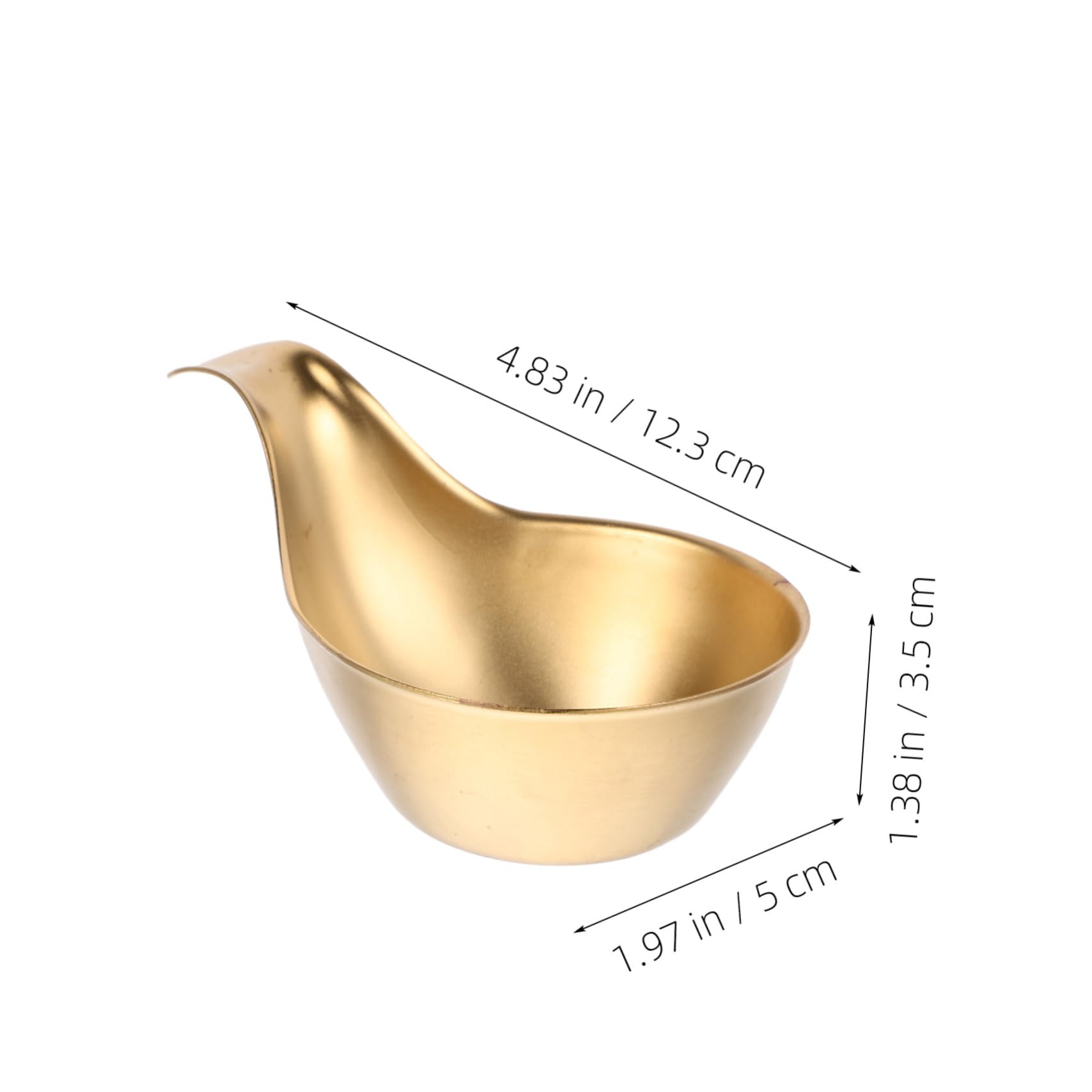 OFFSCH Stainless Steel Sauce Dipping Bowl Reusable Condiment Cup for Ketchup Salad Dressings and Sauces Compact for Home Kitchen Party Outdoor Bbq and Picnics